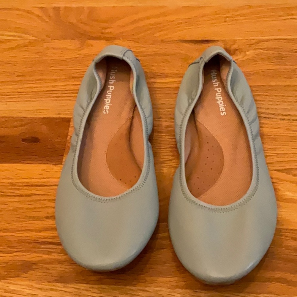 Hush Puppies Sky Blue Slip-On Flats